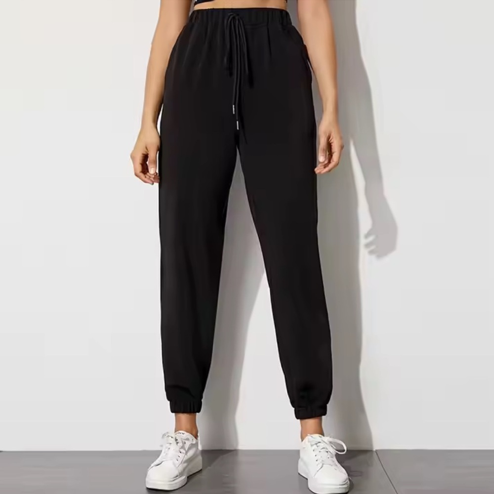 Simply Vera Vera Wang Black Jogger Sweatpants M Drawstring Athleisure
